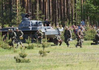 Ворсівка, 7 травня 2013 року. Реконструкція бою до Дня Перемоги