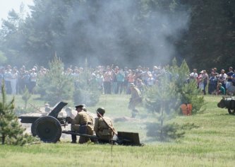 Ворсівка, 7 травня 2013 року. Реконструкція бою до Дня Перемоги