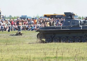 Ворсівка, 7 травня 2013 року. Реконструкція бою до Дня Перемоги