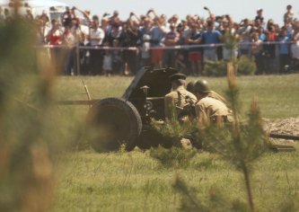 Ворсівка, 7 травня 2013 року. Реконструкція бою до Дня Перемоги