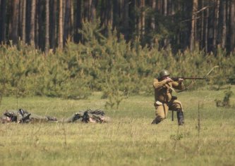 Ворсівка, 7 травня 2013 року. Реконструкція бою до Дня Перемоги