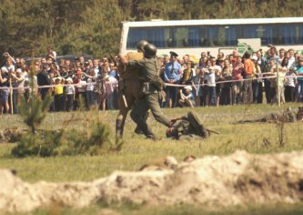 Ворсівка, 7 травня 2013 року. Реконструкція бою до Дня Перемоги