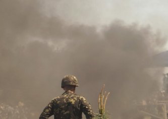 Ворсівка, 7 травня 2013 року. Реконструкція бою до Дня Перемоги