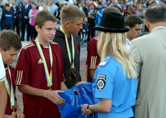 Фінал юнацького кубку УМВС  з футболу у Малині - Гра, нагородження